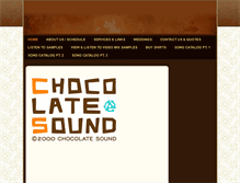 Tablet Screenshot of chocolatesound.com